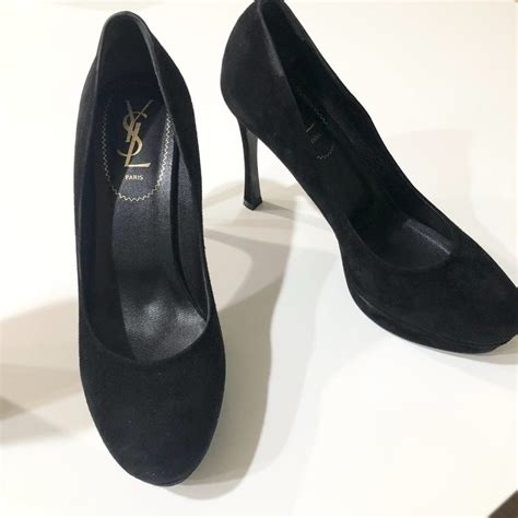 black ysl pumps|Meer.